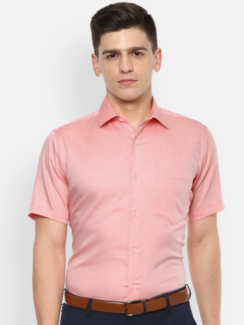 

Van Heusen Men Pink Pure Cotton Formal Shirt