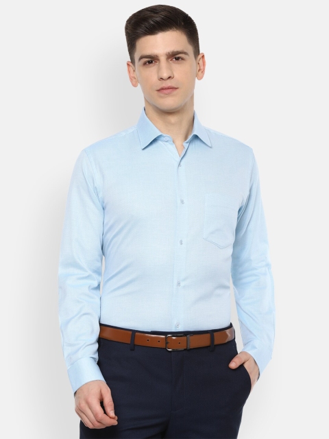 

Van Heusen Men Blue Pure Cotton Formal Shirt