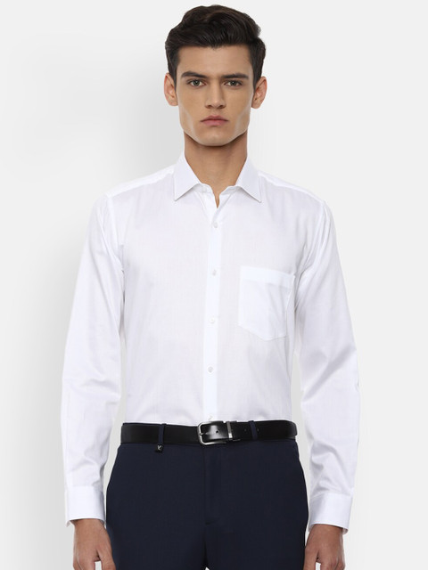 

Van Heusen Men White Slim Fit Cotton Formal Shirt
