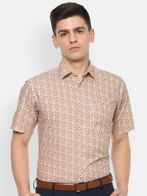 

Van Heusen Men Brown Floral Printed Formal Shirt