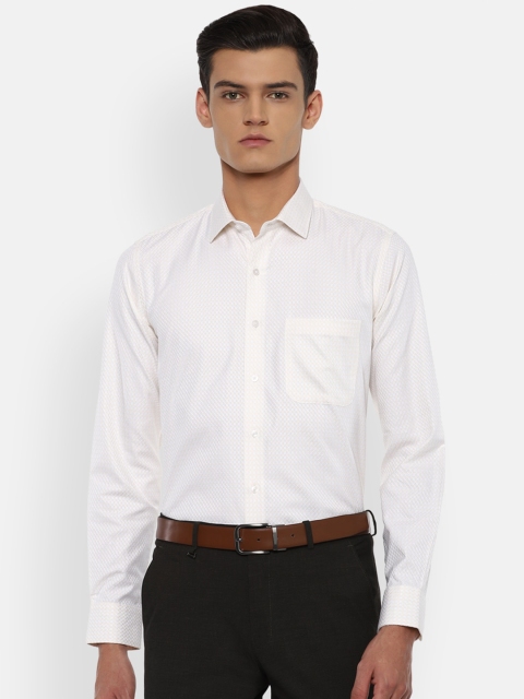

Van Heusen Men White Slim Fit Cotton Formal Shirt