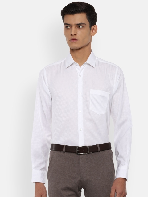

Van Heusen Men White Slim Fit Cotton Formal Shirt