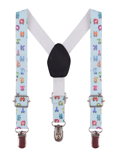 

Arendelle Boys Blue Alphabets Print Adjustable Y-Back Suspenders