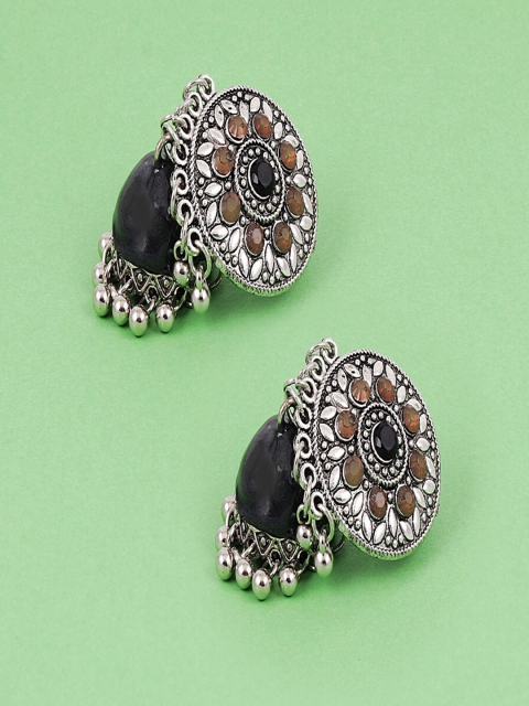 

Jewelz Black Contemporary Jhumkas Earrings