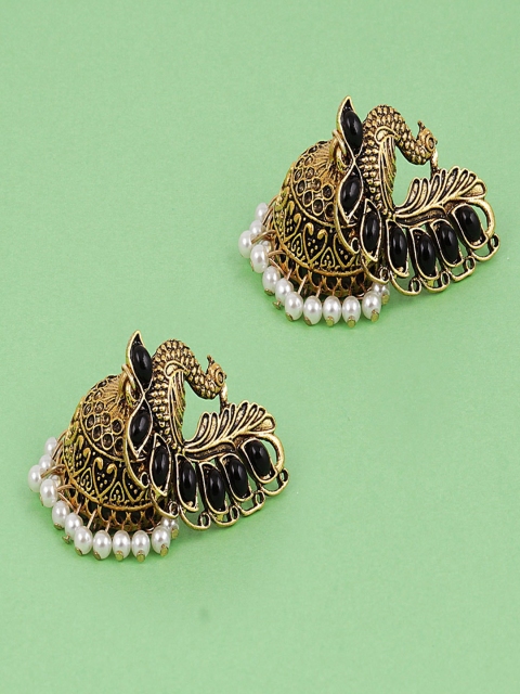 

Jewelz Black Contemporary Jhumkas Earrings