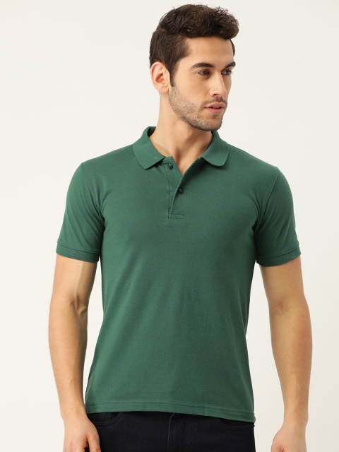 

PORTBLAIR Men Green Polo Collar T-shirt