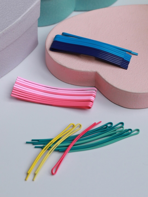 

PRITA Women Set of 50 Multicoloured Bobby Pins, Multi