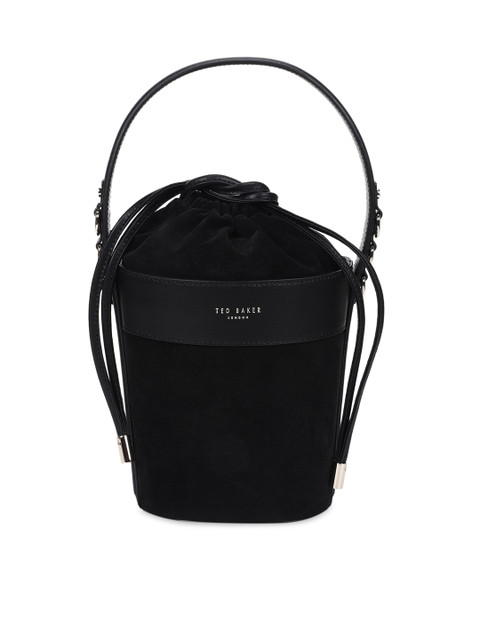 

Ted Baker Black Leather Bucket Shoulder Bag