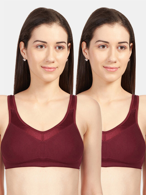 

Sonari Set of 2 Maroon Non Padded Regular Bra