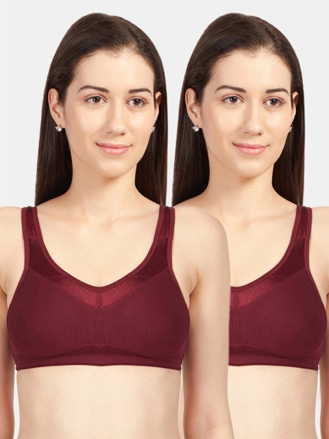 

Sonari Pack of 2 Maroon T-shirt Bra