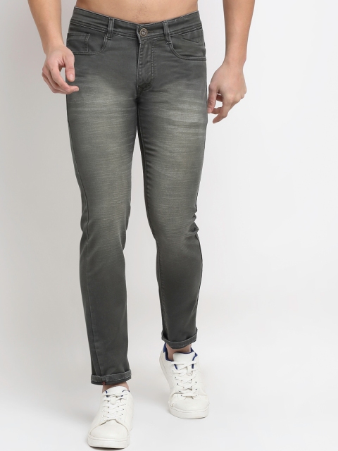 

Rodamo Men Green Slim Fit Heavy Fade Stretchable Jeans
