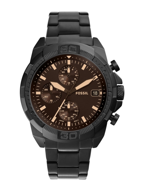 

Fossil Men Black Dial Stainless Steel Bracelet Style Straps Analogue Watch - FS5851