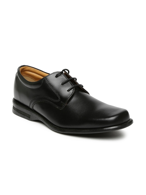 

Bata Men Black Derby Shoes