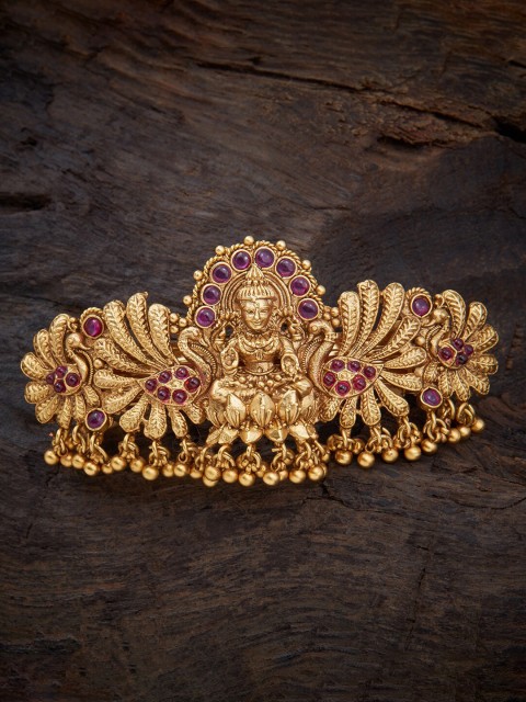 

Kushal's Fashion Jewellery Women Gold-Toned & Red French Barrette