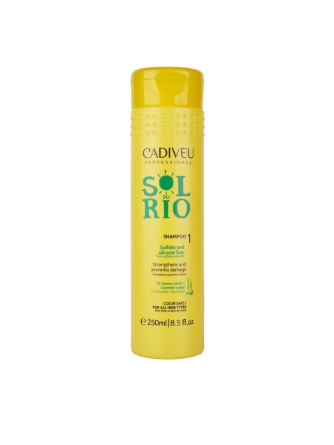 

BRASIL CACAU-PROFESSIONAL Cadiveu Sol do Rio Extreme Repair Coconut Water Shampoo 250 ml, Transparent
