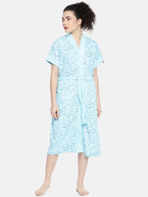 

GOLDSTROMS Women Blue Solid Bathrobe