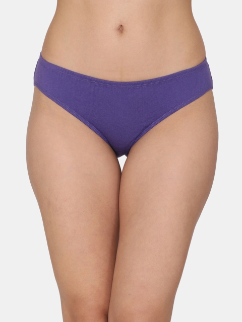 

Zivame Women Purple Bikini Low Rise Full Coverage Panty