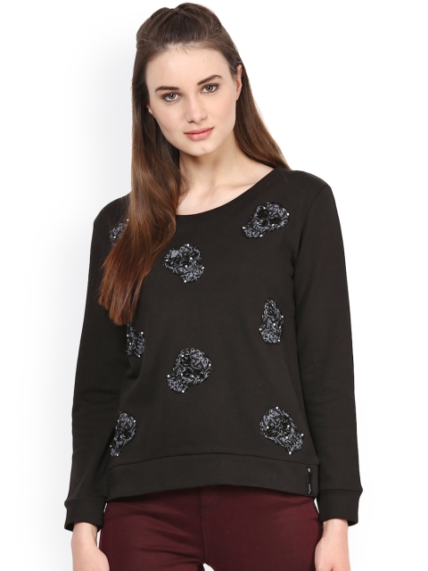 

PUNK Black Printed Sweatshirt, Brown