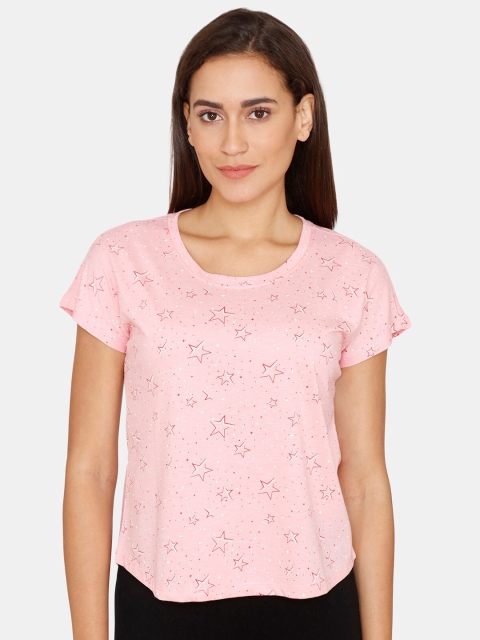 

Rosaline by Zivame Pink Print Top