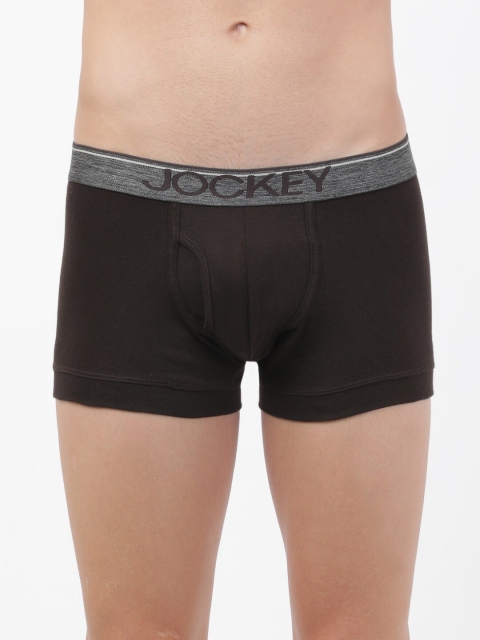 

Jockey Men Brown Solid Pure Cotton Trunks MC08-0105-BROWN