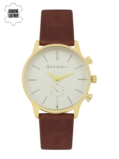 

Mast & Harbour Men Off-White Analogue Watch MH6-F