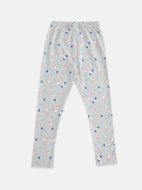 

Pantaloons Junior Girls Grey Printed Ankle-Length Leggings