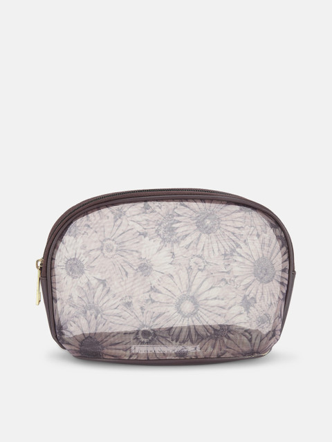 

Forever Glam by Pantaloons Women Off White & Grey Printed Travel Pouch