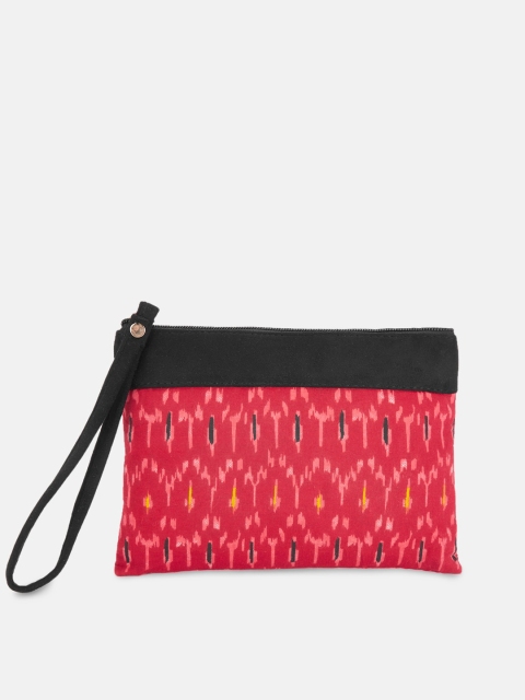 

Forever Glam by Pantaloons Women Red & Black Printed Travel Pouch