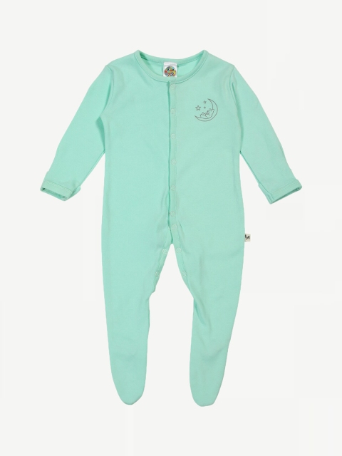 

Dream of Glory Inc. Boys Green Solid Sleepsuit