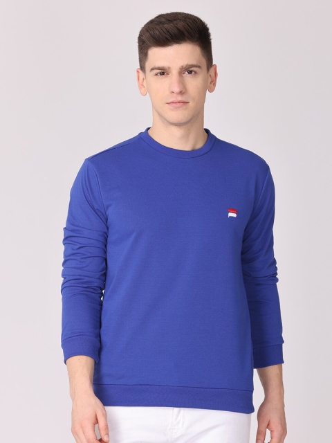 

Mast & Harbour Men Blue Motion Dry Applique T-shirt