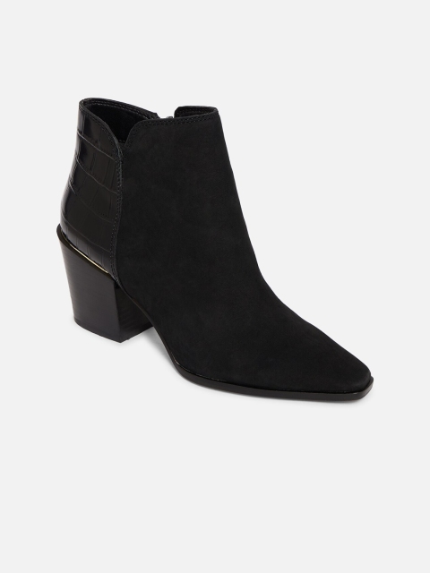 

ALDO Women Black Leather Flat Boots
