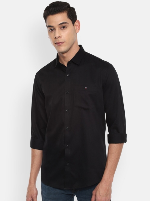 

Louis Philippe Jeans Men Black Slim Fit Casual Shirt