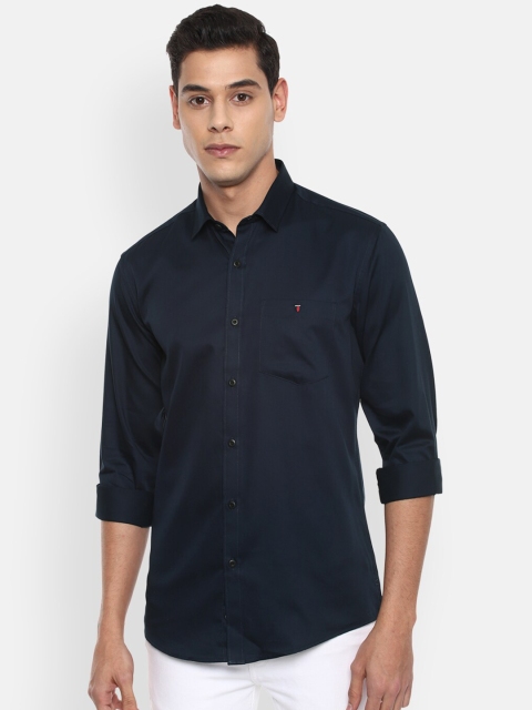 

Louis Philippe Jeans Men Navy Blue Slim Fit Pure Cotton Casual Shirt