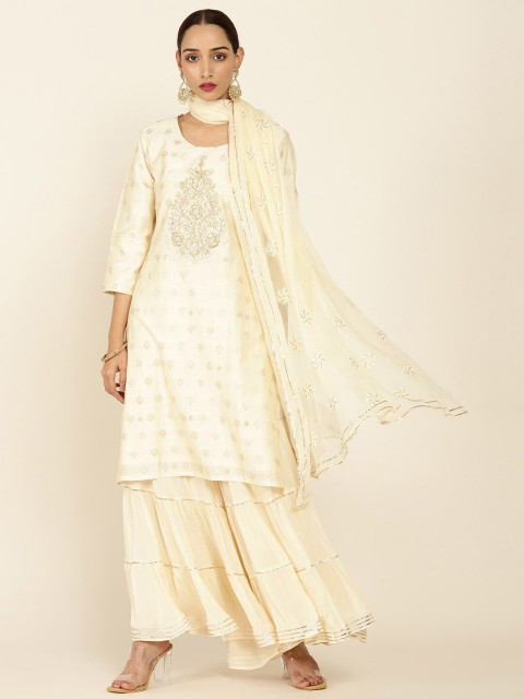 

Soch Women Off White Sharara Suit Set