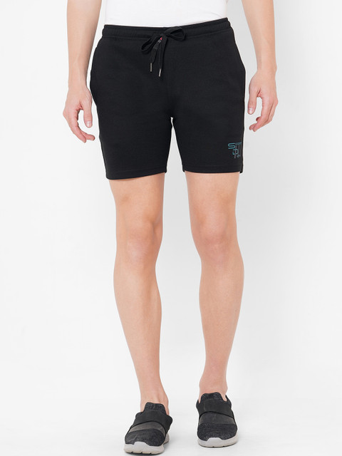 

Sweet Dreams Men Black Solid Regular Sports Shorts