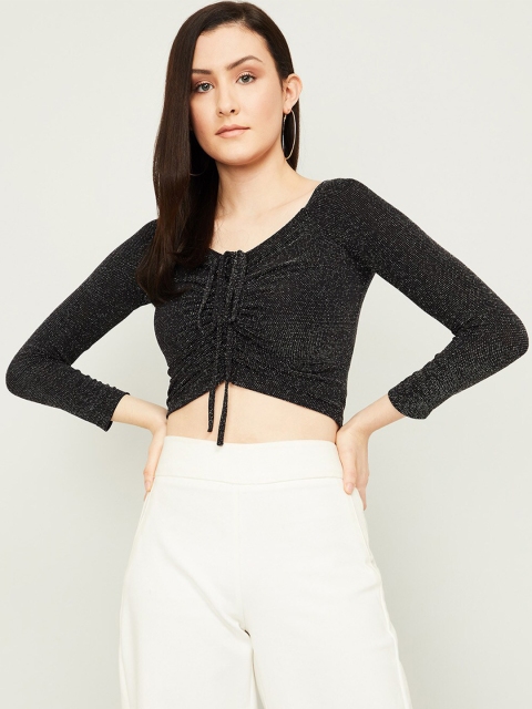 

Ginger by Lifestyle Black Crop Top