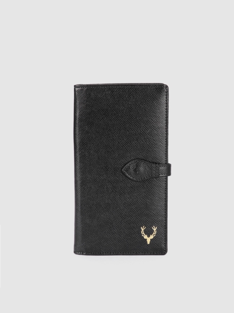 

Allen Solly Women Black Textured Two Fold Wallet