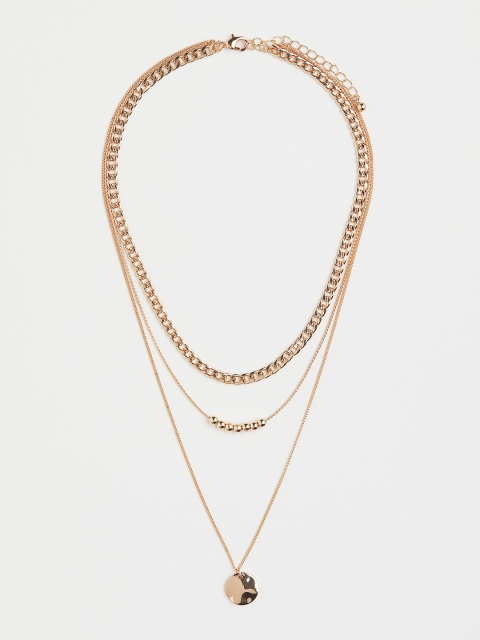 

H&M Gold Toned Three-Strand Necklace