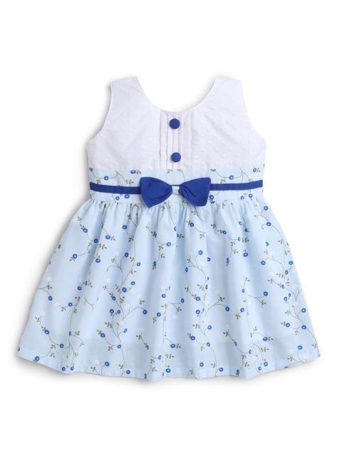 

Hopscotch Blue & White Floral Bow Fit & Flare Dress