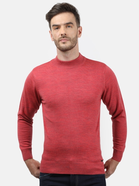 

Monte Carlo Men Red Solid Wool Pullover