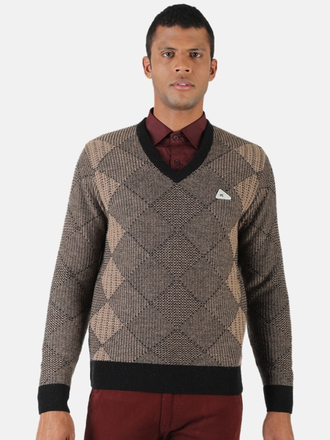 

Monte Carlo Men Black & Grey Printed Pullover