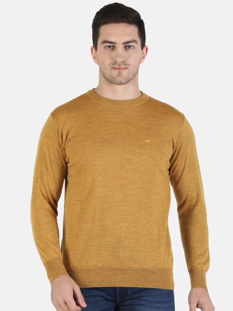 

Monte Carlo Men Mustard Pure Wool Pullover