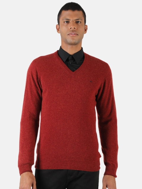 

Monte Carlo Men Woollen Orange Pullover