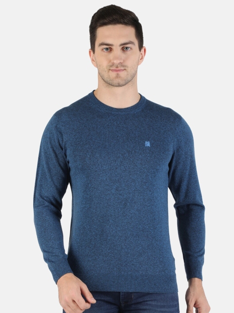 

Monte Carlo Men Blue Solid Cotton Pullover