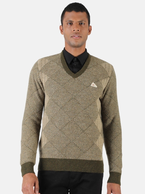 

Monte Carlo Men Brown Printed Pullover