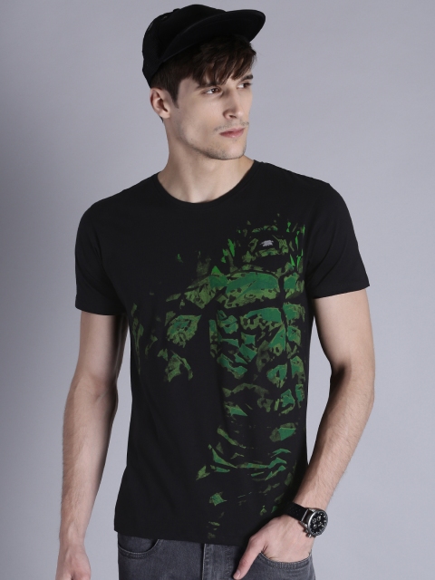 

Kook N Keech Marvel Men Black Printed Round Neck T-shirt