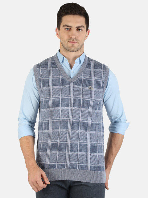 

Monte Carlo Men Purple Printed Sweater Vest