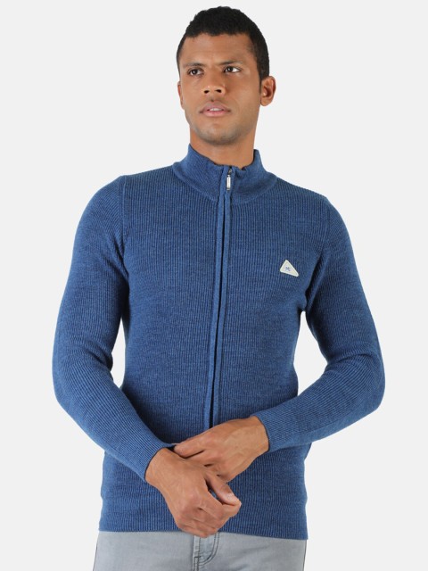 

Monte Carlo Men Woollen Blue Cardigan