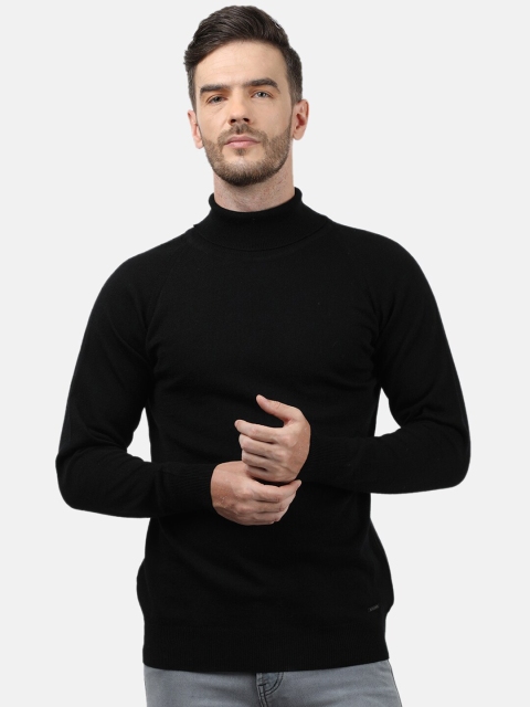 

Monte Carlo Men Black Solid Wool Pullover