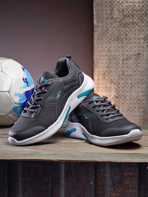 

ASIAN Men Grey Mesh Running Non-Marking Shoes